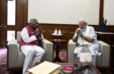 His Excellency meeting the Prime Minister Shri Narendra Modi.