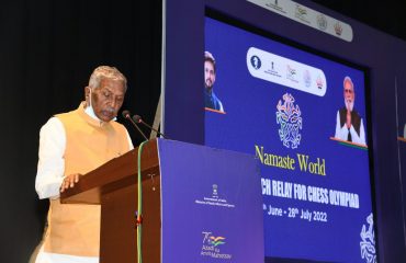 His Excellency addressing at the event