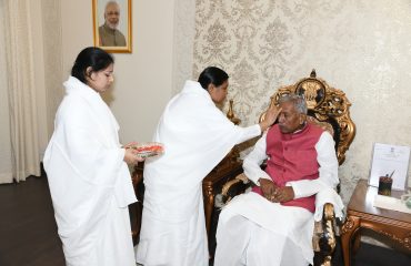 His Excellency performing rituals.
