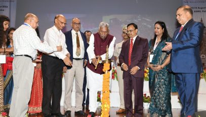 His Excellency inaugurating the event by deep prajwalan.