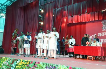 3.His Excellency administering the oath of council of Ministers.