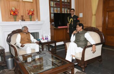Honorable Union Minister of State for Home Affairs, Shri Nityanand Rai meeting His Excellency.
