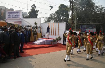 His Excellency observed the parade at the event.