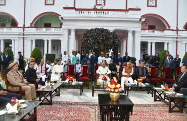 His Excellency along with other dignitaries attended the reception organized by Raj Bhavan.