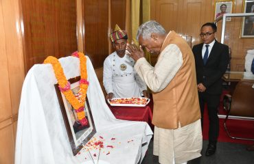 His Excellency paid tribute Bhupendra Narayan ji on the occasion of his birth anniversary.