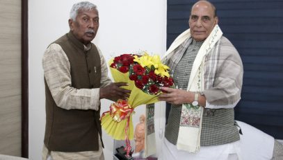 His Excellency met Honourable Defense Minister Shri Rajnath Singh.