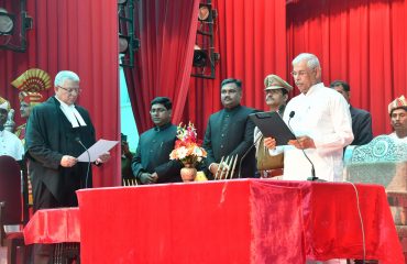 श्री राजेन्द्र विश्वनाथ अर्लेकर ने बिहार के राज्यपाल की शपथ ली।