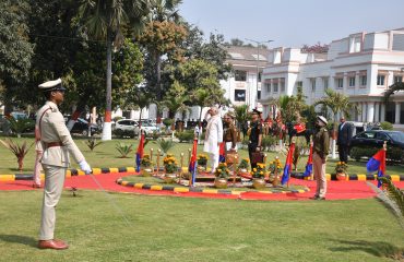 His Excellency observed the salute.