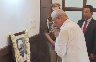 His Excellency paid tribute to Dr. Rajendra Prasad on his death anniversary.