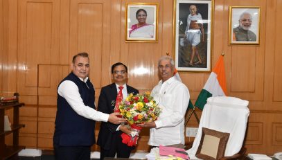 Director AIIMS, Patna paid a courtesy call on His Excellency.