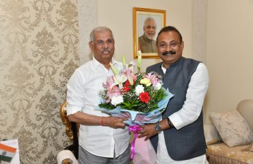 Shri Ashok Choudhary paid a courtesy call on His Excellency.