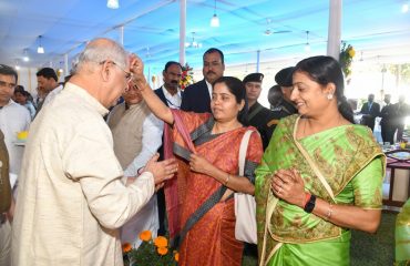His Excellency wishing Holi to Dignitaries