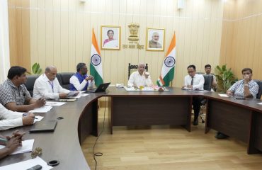 His Excellency chaired the review meeting of Pradhan Mantri TB Mukt Bharat Abhiyaan.