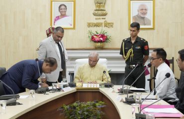His Excellency administered the oath of newly selected member of B.E.R.C..