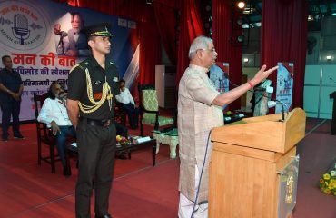 His Excellency addressing the audience at the event.