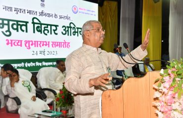 His Excellency addressing the people at the event.