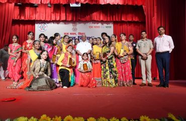 His Excellency with all the participants of cultural program organized at Raj Bhavan.