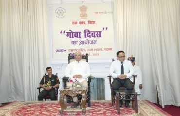 His Excellency at Goa Diwas celebration organized at Raj Bhavan.