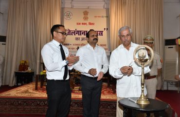 His Excellency inaugurating the event by deep prajwalan.