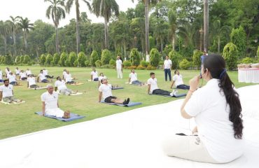 Yoga Camp at Raj Bhavan.