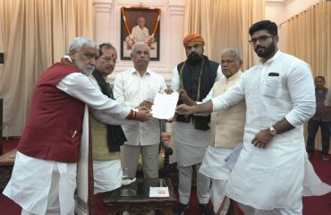 NDA MLAs, MLCs and MPs met His Excellency and handed over a memorandum.