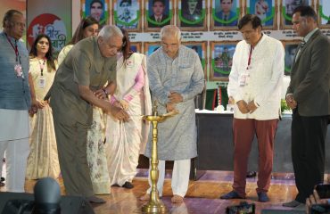 His Excellency inaugurating the event by deep prajwalan.
