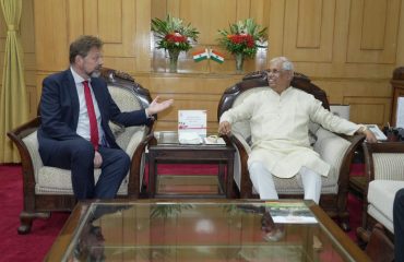 His Excellency met Germany's Ambassador to India .