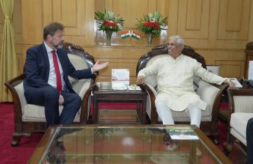 His Excellency met Germany's Ambassador to India .