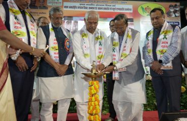 His Excellency inaugurating the event by deep prajwalan.