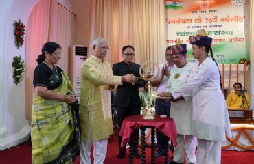 His Excellency inaugurating the cultural program by deep prajwalan.