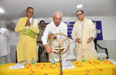 His Excellency inaugurating the event by deep prajwalan