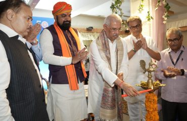 His Excellency inaugurating the event by deep prajwalan.
