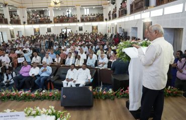 His Excellency addressing the people at the event.