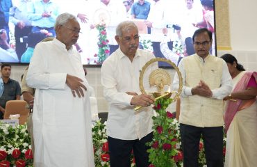 His Excellency along with Honorable Chief Minister inaugurating the event by deep prajwalan.