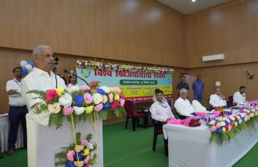 His Excellency addressing the people at the event.