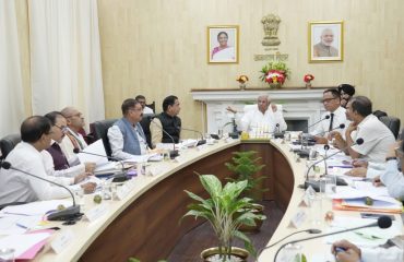 Honorable Governor chaired the meeting with Vice Chancellors.