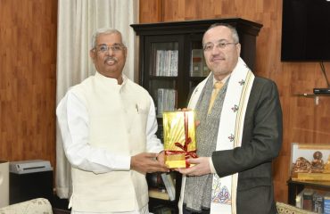 Dr. Gianluca Rubagotti, Consulate General of Italy, paid a courtesy call on the Honorable Governor.