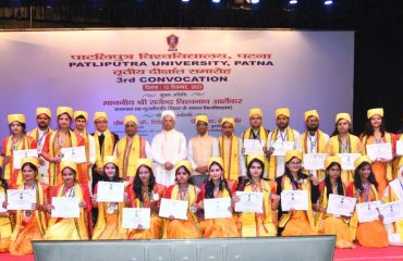 Honorable Governor with University Toppers.