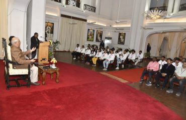 Honorable Governor had a samvad program with the students of I I I T Surat, Gujarat organized at Raj Bhavan, Patna.