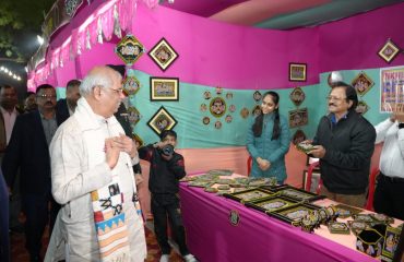 Honorable Governor visiting different stalls.