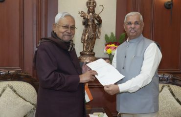 Honorable Governor accepted the resignation letter of Shri Nitish Kumar from the post of Chief Minister.
