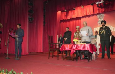 Honorable Governor administered the oath of Shri Sumit Kumar Singh as Minister.