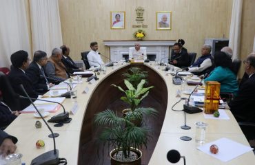 Honorable Governor chaired the meeting with Vice-Chancellors of private universities of Bihar.