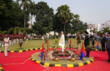 Honorable Governor observed the parade.