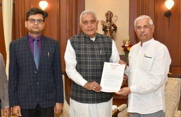 Honorable Chairman of Bihar Legislative Council dedicated the message of thanks to the Honorable Governor.