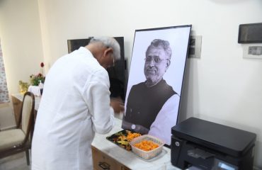Honorable Governor paid tribute to Late Sushil Kumar Modi.