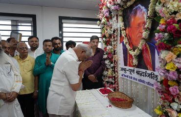 Honorable Governor paid tribute to Late Sushil Kumar Modi.