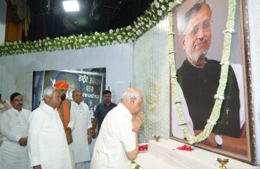 Honorable Governor paid tribute to Late Sushil Kumar Modi.