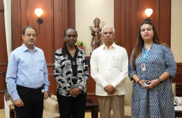 Chief of field office, UNICEF, Bihar paid a courtesy call to Honorable Governor.