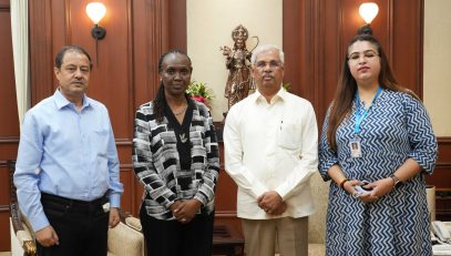 Chief of field office, UNICEF, Bihar paid a courtesy call to Honorable Governor.